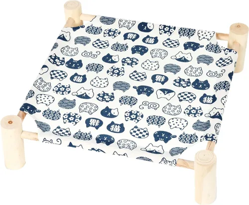 Miniatura 15 de Patas Lague Hamaca Cama para Gatos y Perros Pequeños, Cama Elevada de Madera Transpirable para Mascotas Gatos Conejos con Refrigeración para Arrow