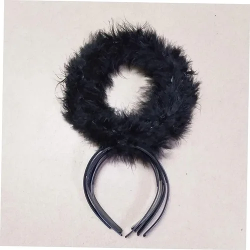 Miniatura 7 de USHOBE 30 Pcs Black Angel Headband Cosplay Costume Makeup Headband Prom Tiara Headbands for Women Headbands for Halloween Party Angels Hair