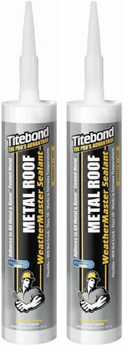 Miniatura 10 de Titebond WeatherMaster Sellador de techo de metal, gris – Calafateo de polímero de primera calidad para aluminio, cobre, acero galvanizado y metales
