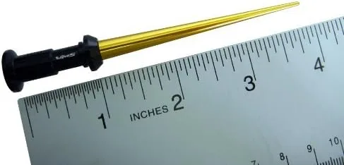 Miniatura 2 de Lightsaber Saber Blade láser Espada Short 4" pulgadas de aluminio Antena en oro amarillo para Mercedes Benz 100 190 190d 190E class-a
