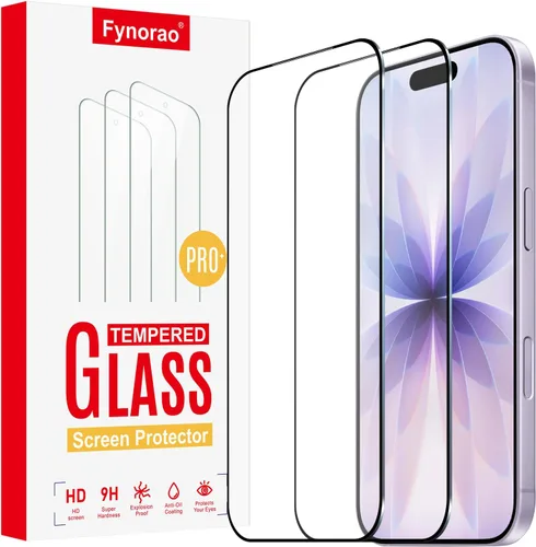 Miniatura 22 de Paquete de 2+2 protectores de pantalla de vidrio mate de privacidad y protector de lente de cámara para iPhone 15, película de vidrio templado mate