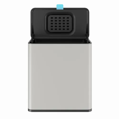 Miniatura 7 de Basurero colgante de acero inoxidable con tapa y cubo interior, contenedor de compost de cocina de 2 galones para encimera, debajo del fregadero