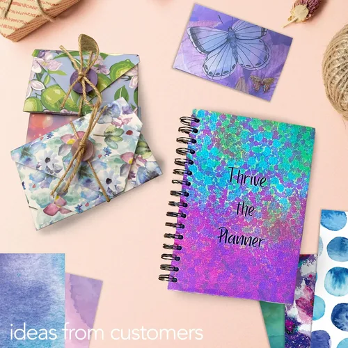Miniatura 5 de Paquete de papel decorativo para álbumes de recortes de 12 x 12 pulgadas, 48 hojas - Acuarela Flora - para fabricación de tarjetas, planificador