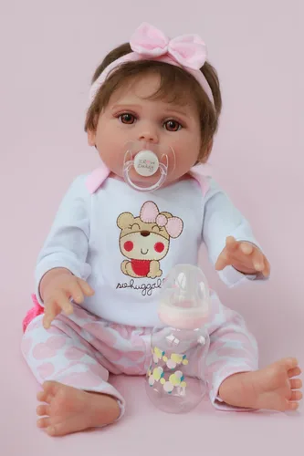 Miniatura 2 de Kaydora Muñecas Reborn Realistas de Bebé - Muñeca de bebé de silicona de 18 pulgadas, muñecas de vida real con cuerpo completo de vinilo, muñeca