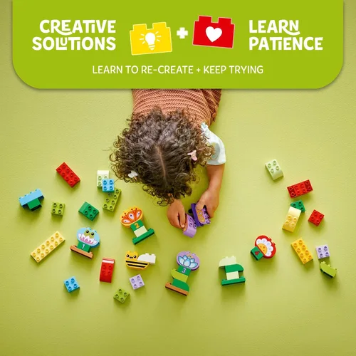 Miniatura 3 de LEGO Duplo Town Juego de Construcción de Jardín Creativo y Flores - Juguete Educativo y de Aprendizaje para Preescolar para Niños, Niños y Niñas