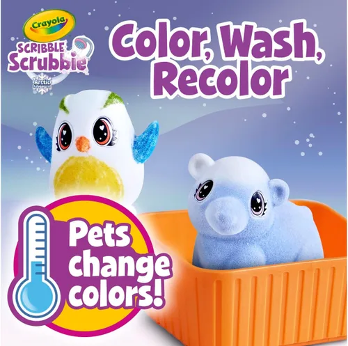 Miniatura 4 de Crayola Scribble Scrubbie Pets Arctic Snow Explorer, juguete creativo para colorear y lavar, regalo para niños de 3, 4, 5, 6 años