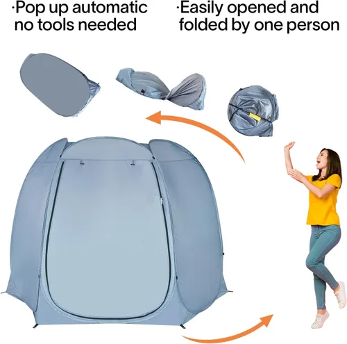 Miniatura 3 de Alvantor® Pop Up Screen Tent House Room Instant Outdoor Camping Canopy Sun Shelter Gazebo for Patio, Backyard & Deck, Privacy Tent(2-10 People