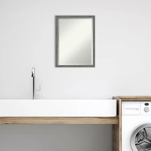 Miniatura 5 de Amanti Art - Espejo de tocador con marco, para montar en la pared del baño