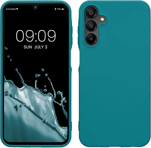 Miniatura 16 de kwmobile Funda compatible con Samsung Galaxy A23 4G / 5G - Funda de silicona TPU metálica suave y delgada - Rojo oscuro metálico