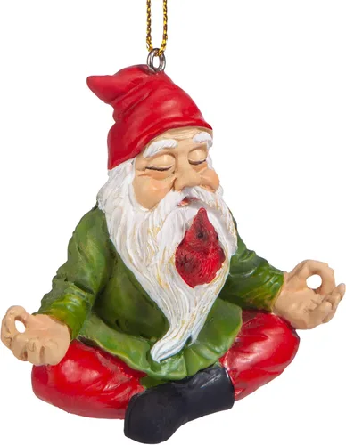 Miniatura 2 de Adorno navideño de gnomo zen: juego de 3