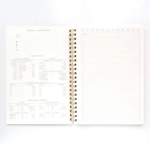 Miniatura 5 de DesignWorks Ink Cuaderno de espiral – Agenda grande de 8.25 x 11.625 pulgadas con páginas forradas y perforadas, diario de tapa suave de doble