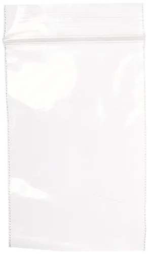 Miniatura 60 de Aviditi Poly Bolsa con cierre hermético blanco, Transparente, 1000 Claro