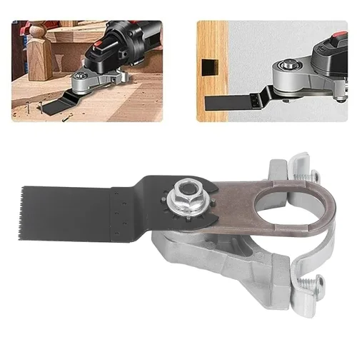 Miniatura 3 de Gonetre Convertidor de amoladora angular de acero de tungsteno – Kit adaptador de herramienta oscilante con cuchillas para roscas M10 – Accesorios