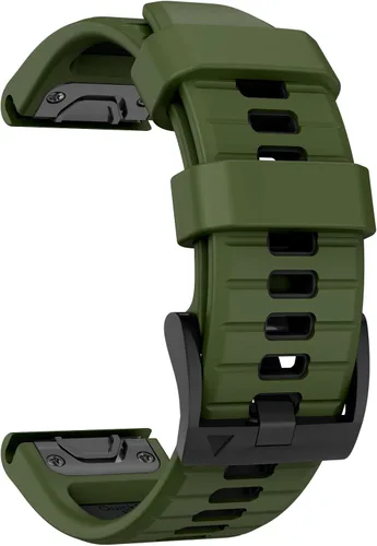 OVERSTEP Correa de reloj para Fenix 7/Fenix 6/Fenix 5, bandas de repuesto resistentes de 0.866 in para Garmin Fenix 5 Plus/Fenix 6 Pro/Fenix 7