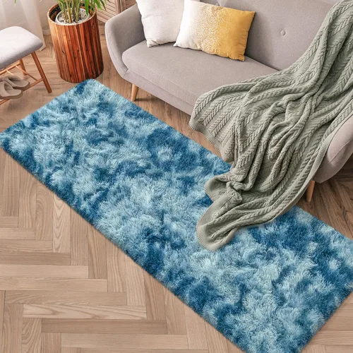 Miniatura 79 de Alfombras de pasillo beige de 2 x 6 pies para dormitorio, sala de estar, alfombra de felpa suave y esponjosa, alfombra de pasillo para pasillos