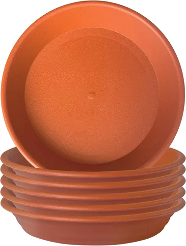 Miniatura 22 de 6 platillos de plástico para plantas de 5 pulgadas, tamaño individual, grueso y fuerte de 6, 8, 10, 12 pulgadas, bandeja de recogedor de agua