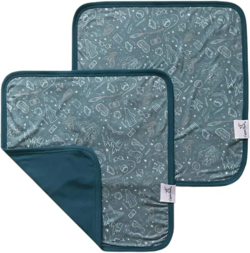 Miniatura 21 de Copper Pearl Juego de 2 mantas de seguridad para bebé, tamaño portátil para auto calmarse sobre la marcha, mantas de bebé ideales para niños