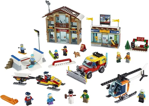 Miniatura 4 de LEGO City Ski Resort 60203 Kit de construcción de juguete de nieve para niños (806 piezas)