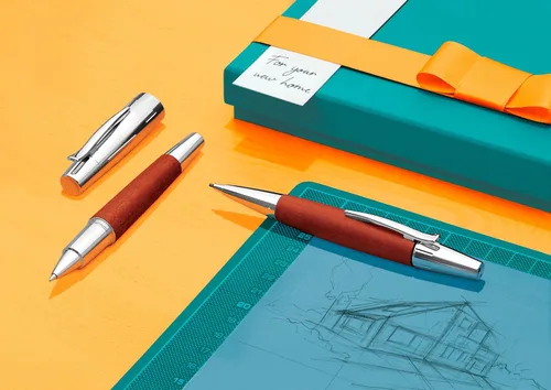 Miniatura 3 de Faber Castell 138382 - Lápiz mecánico, madera de emoción y cromo, madera de pera, marrón, 138382, 0.059 pulgadas, importado auténtico
