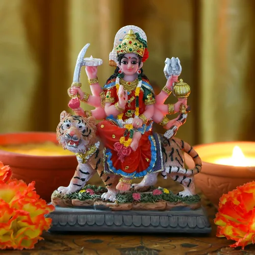 Miniatura 7 de alikiki Estatua pequeña de Maa Durga MATA – Escultura Durga de 4.1 pulgadas de alto, india, diosa hindú, murti, hindú, Pooja, artículo