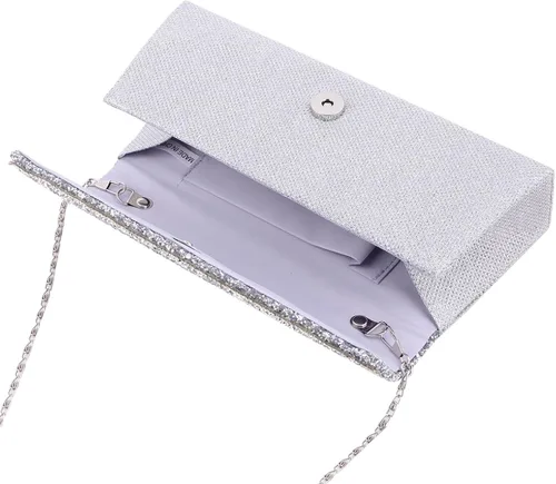 Miniatura 4 de Damara Mujer Deslumbrante Crystal recortar clásico Embrague Bolsa de cóctel