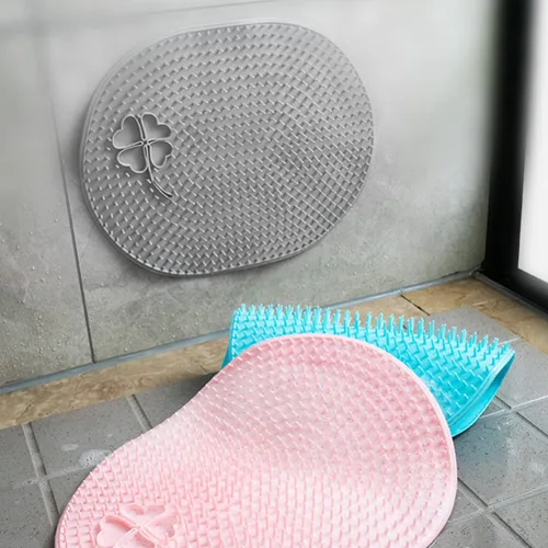 Miniatura 7 de 1 alfombrilla de suelo para ducha, limpiador de pies, limpiador de pies, limpiador de pies, masajeador de pies, limpiador de pies, limpiador de Gris