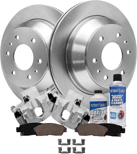 Miniatura 25 de Detroit Axle - Rotores de freno para Chrysler 200 2015 2016 2017, Rotores de freno de disco de reemplazo: 12.01" pulgadas delantero y 10.95