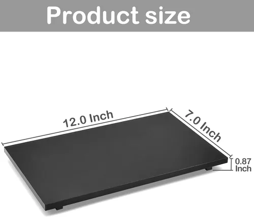 Miniatura 2 de Soporte de pedestal de jabón acrílico para encimera de baño de cocina, color negro