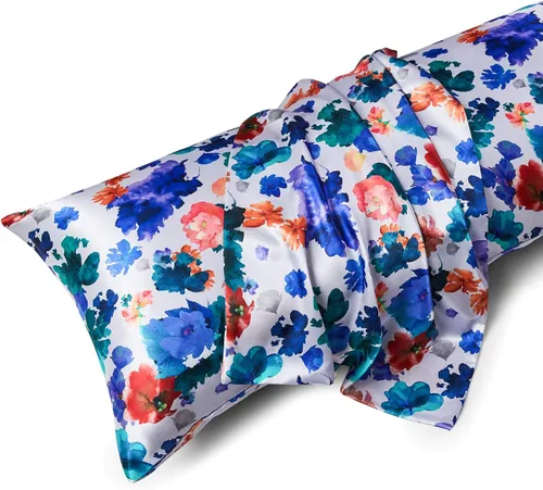 Miniatura 79 de MR&HM - Funda de almohada de satén 16- verde floral