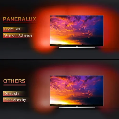 Miniatura 3 de Retroiluminación de TV, tira de luces LED RGB para computadora PC, 9.8 pies/9.8 ft detrás de TV, sincronización de música y función de temporizador