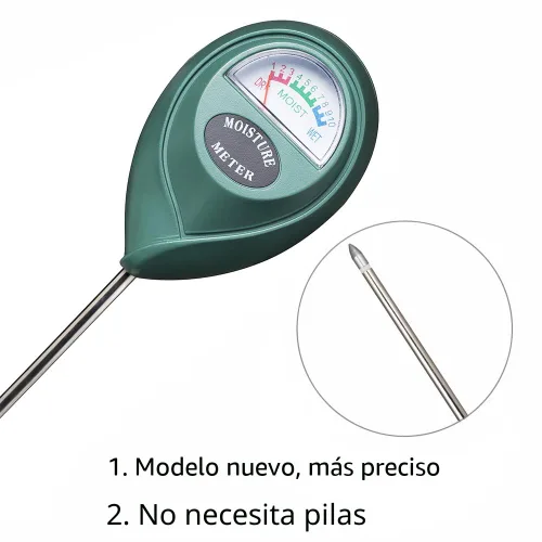 Miniatura 2 de XLUX Medidor de humedad del suelo, monitor de agua, higrómetro para jardinería, agricultura, plantas, no requiere baterías, paquete de 2 Verde 2