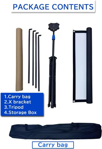 Miniatura 7 de Pantalla de proyector con soporte para exteriores de 60 pulgadas, 4K HD de 1.5, pantalla de película resistente a las arrugas, ángulo de visión