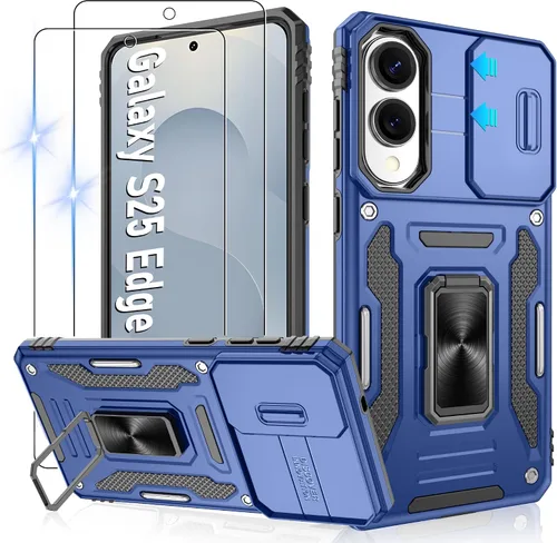 Miniatura 110 de Gritup para Samsung Galaxy S22 Funda con protectores de pantalla HD de 2 paquetes y cubierta deslizante para la cámara, protección contra caídas