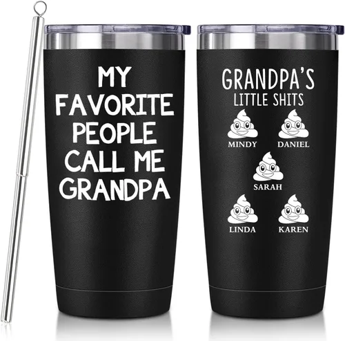 Miniatura 9 de Regalos divertidos de 40 onzas para abuelos de nietos, regalos para abuelo de nieta, abuelo Saurus, día del padre, cumpleaños, regalos de Navidad