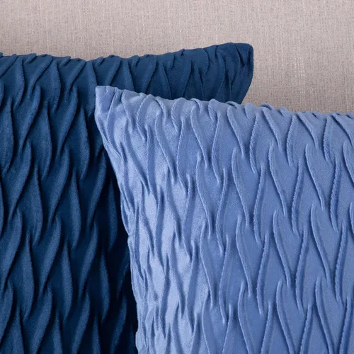 Miniatura 5 de MADIZZ Juego de 2 fundas de almohada decorativas de terciopelo súper suave de 14 x 14 pulgadas, diseño cuadrado verde manzana con textura