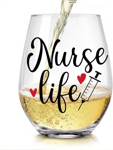 Miniatura 12 de AGMDESIGN Divertida copa de vino de terapia líquida para terapeuta, regalos de agradecimiento para mujeres, hombres, enfermeras, médicos
