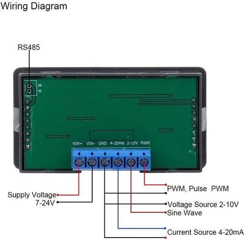 Miniatura 3 de Generador de pulsos PWM Módulo ajustable 4-20mA 2-10V Generador de señal con pantalla LCD para calibración de prueba de función
