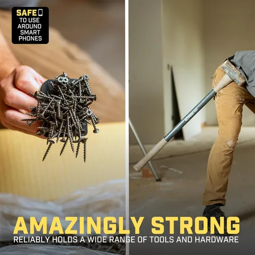 Miniatura 5 de MagMaster Soporte magnético para herramientas – Imán fuerte con clip para cinturón para tornillos, clavos, martillo, dados, alicates