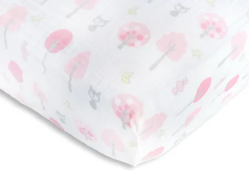 Miniatura 13 de SwaddleDesigns Sábana bajera ajustable de muselina de algodón más suave para bebé niño y niña, azul pastel Ahoy!
