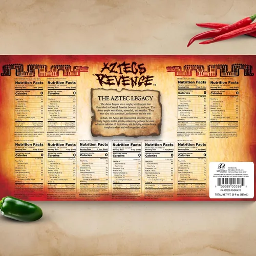 Miniatura 7 de Set de regalo de variedad de salsa picante estilo mexicano Aztecs Revenge - 10 botellas de salsa picante