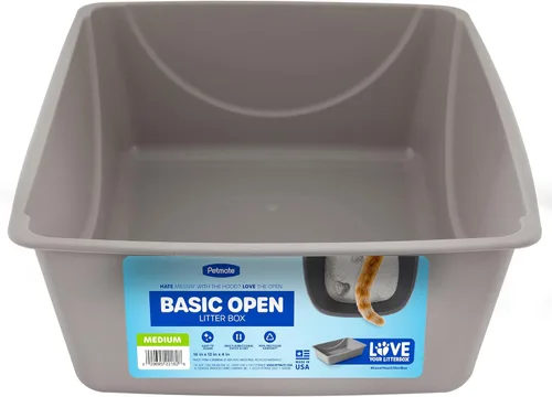 Miniatura 11 de Petmate Bandeja de arena, azul/gris, pequeña, fabricada en Estados Unidos