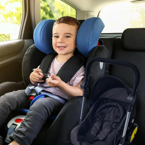 Miniatura 6 de Combo de Cochecito y Asiento de Coche para Muñeca Bebé – Cochecito de Muñeca Convertible 2 en 1 y Asiento de Coche para Niños – Se Adapta a Muñecas