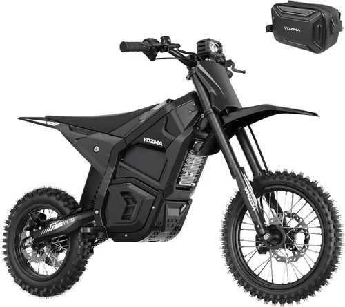 Miniatura 11 de Yozma IN10 - Motocicleta eléctrica de motocross, motocicleta eléctrica de 2600 W 40 MPH con batería de 48 V/23 AH, frenos hidráulicos completos