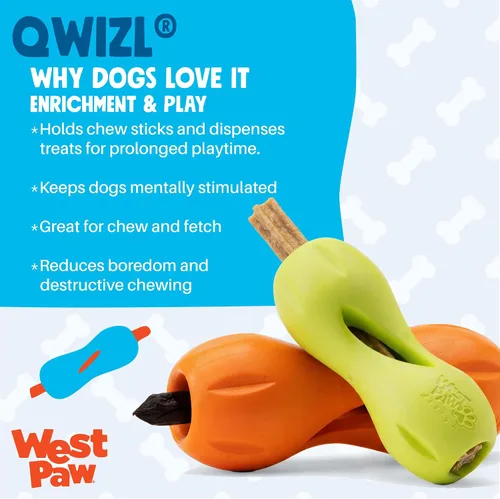 Miniatura 2 de West Paw Design, Juguete para perro Qwizl Aqua Pequeño