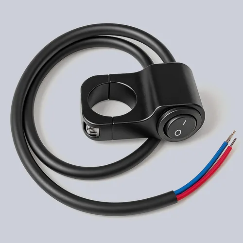 Miniatura 6 de Interruptor de Manillar de Motocicleta Interruptor de Luz ATV Interruptor de Palanca de Aleación de Aluminio Impermeable para Luz de Motocicleta Luz