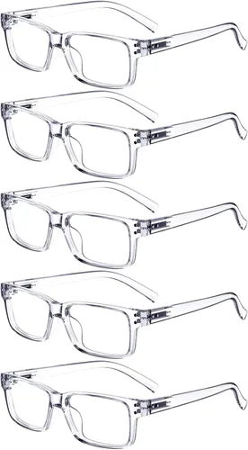 Miniatura 9 de Eyekepper Paquete de 7 lentes de lectura con bloqueo de luz azul para hombres +1.50 Bloqueador de luz azul b40 – 7 pares