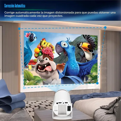 Miniatura 2 de Mini proyector portátil 4K WiFi 6 BT 5.2 Proyector portátil actualizado Full HD compatible con teléfono/PC/TV/HDMI/PS5/portátil Auto Keystone Home