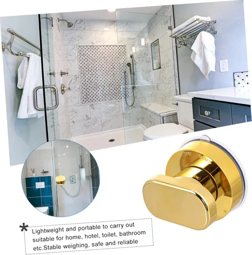 Miniatura 4 de Housoutil Barra de agarre de seguridad con mango de ventosa, barra de agarre para baño, soporte de pared resistente para baño de 3 piezas