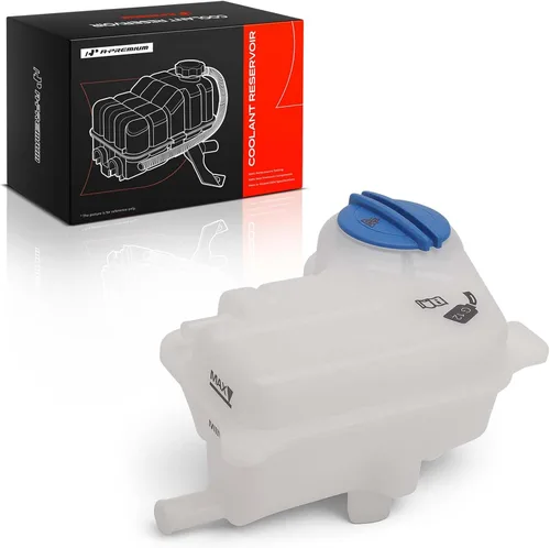 Miniatura 10 de A-Premium Depósito de botella de depósito de desbordamiento de refrigerante del motor [con tapa y sensor] Compatible con Audi A4 2002-2009, A4