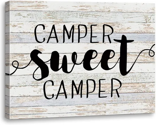 Miniatura 7 de Let The Adventure Begin - Lienzo decorativo para pared, enmarcado para sala de caravana, baño, decoración de remolques, 11 x 14 pulgadas, regalos